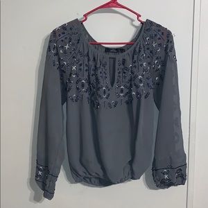Bedazzled blouse from Buckle